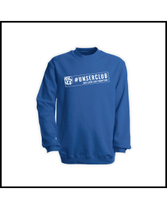 Sweat-Shirt "#unserclub", blau